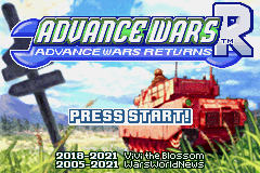Advance Wars Returns (Hack) — Title screen